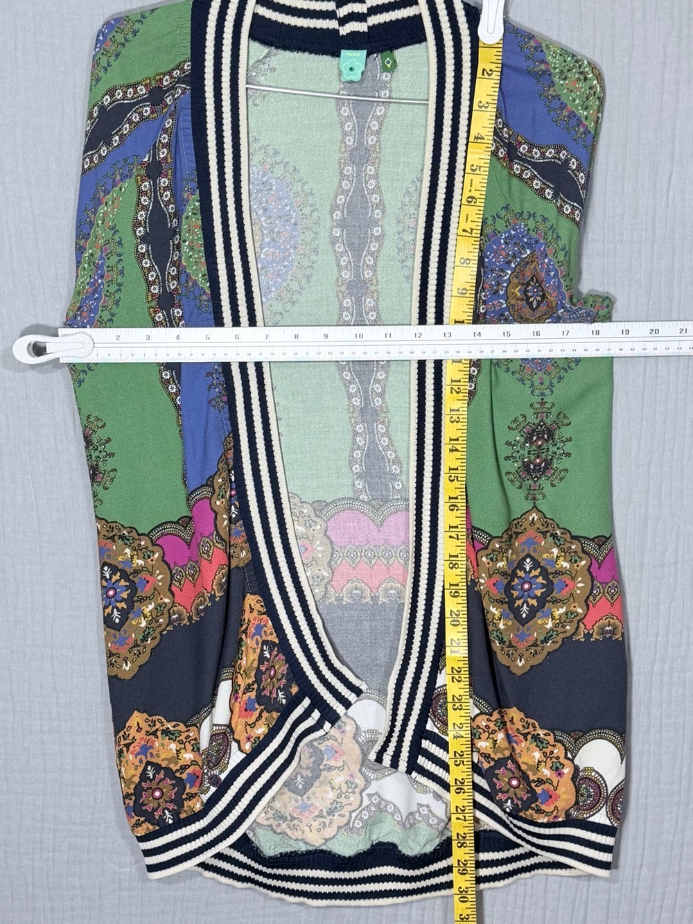 FARM Rio | Brazil Medallion Print Open Front Cardigan Kimono | M - Picture 4 of 6